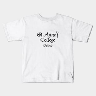 Oxford St Anne's College Medieval University Kids T-Shirt